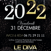 Venez fêter le début de l'année 2022 au Diva Resto-Club à Aix en Provence !