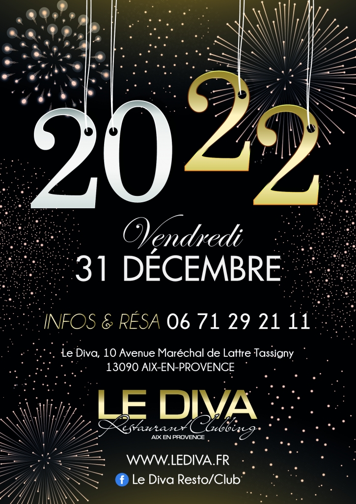 RÉVEILLON DU NOUVEL AN 2022 - Le Diva